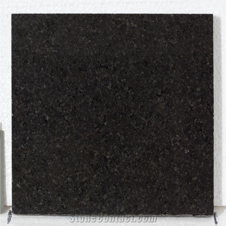 Black Galaxy Granite Tile,India Black Granite