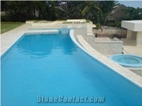 Coral Stone Pool Coping