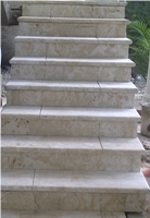 Coral Stone Stairs, Beige Limestone Stairs
