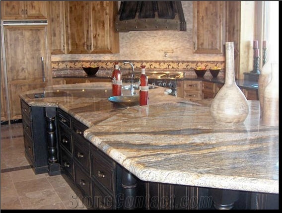 Golden River Granite Kitchen Top Brazil Yellow Granite From United