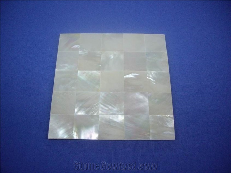 White Mother Of Pearl Seashell Mosaic Tile