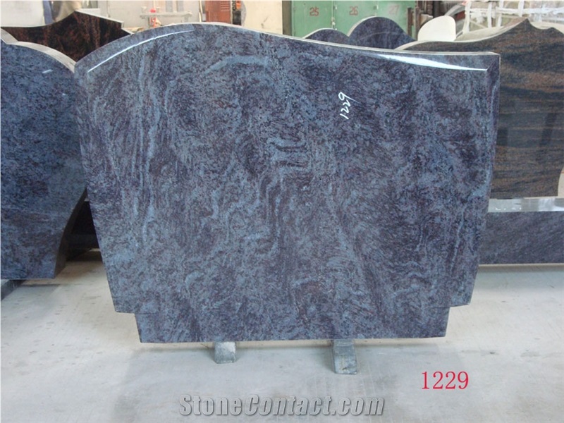 Bahama Blue Dark Granite Monument from China