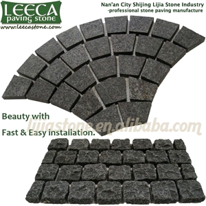 Black Basalt Cobblestone, Paving Stone