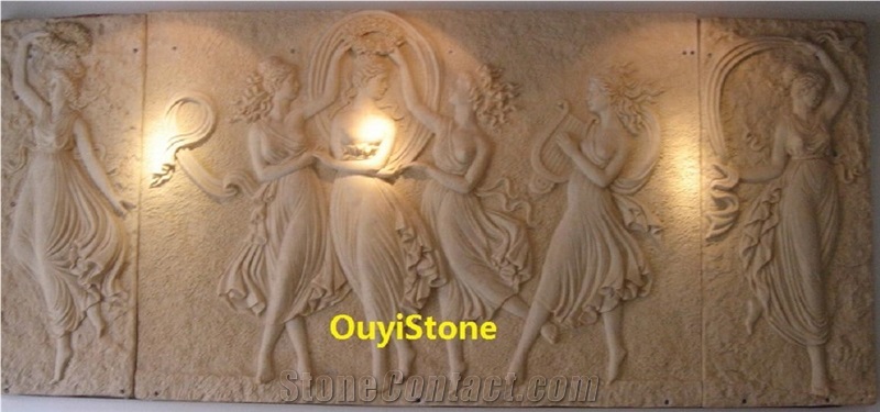 Sandstone Carving Relief Sculpture