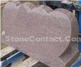 China Pink Granite Tombstone