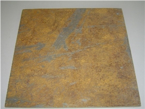 China Slate Flooring Stone, China Yellow Slate Slabs & Tiles
