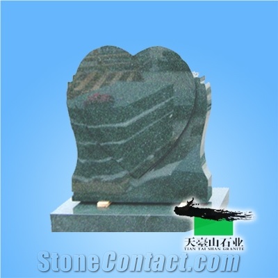 Hebei Green Granite Tombstone, Ever Green Granite Tombstone