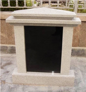 Russian Style Gravestone, Black Granite Gravestone
