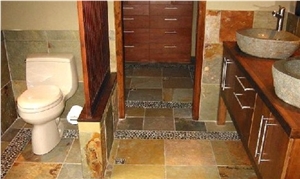 Slate Flooring Tile, China Yellow Slate