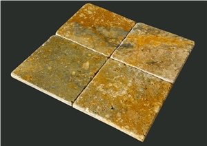 Stone Wall Tile, Yellow Slate Cultured Stone