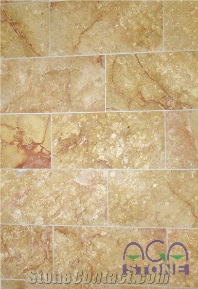 Antiqued Limestone Products, Assyr Gold Limestone Slabs