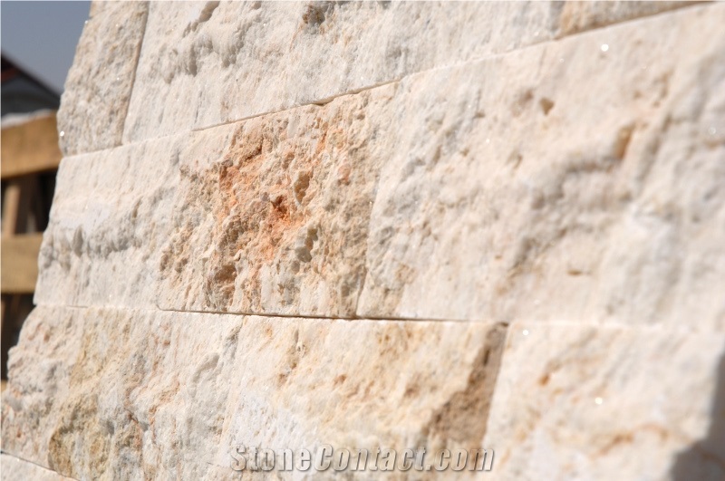 Split Stone (various Length), Assyr Spark White Limestone Slabs