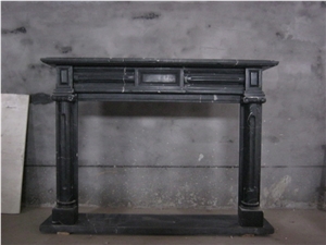 Black Marble Fireplace