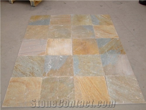 Slate Flooring Paving Tile,China Yellow Slate