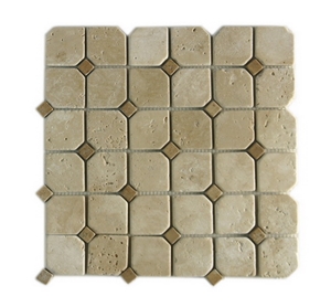 Mosaic 5152-25, M 5152-25 Beige Travertine