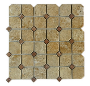 Mosaic 5320-25, M 5320-25 Beige Travertine