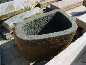 G612 Granite Sinks Wash Basins, China Green Granite Wash Basins