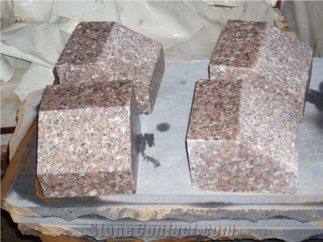 G648 ZhangPu Red Granite Cobble