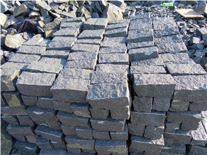 G684 Padang Dark Cubicstone, G684 Black Granite Cobble, Pavers