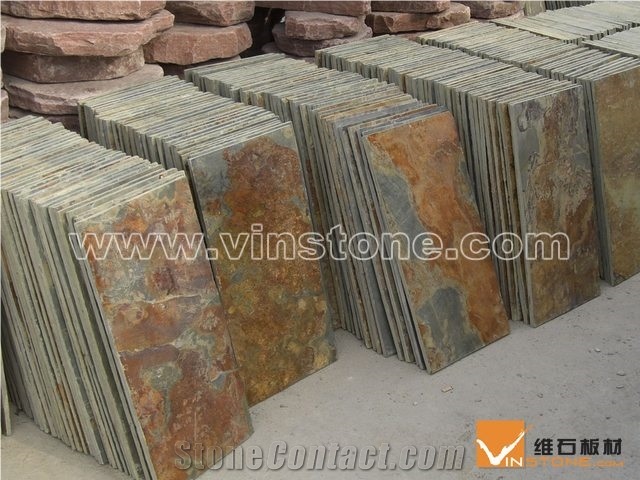 Rust Slate Tile,china Yellow Slate