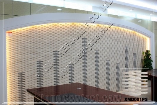 Perlato Svevo Mosaic Tile(XMD001PS), Perlato Svevo Beige Marble Mosaic