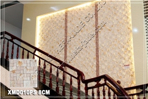 Perlato Svevo Mosaic Tile (XMD010PS 8cm), Perlato Svevo Beige Limestone Mosaic