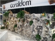 Coral Stone Green Wall, Coral Stone/Shell Stone Green Coral