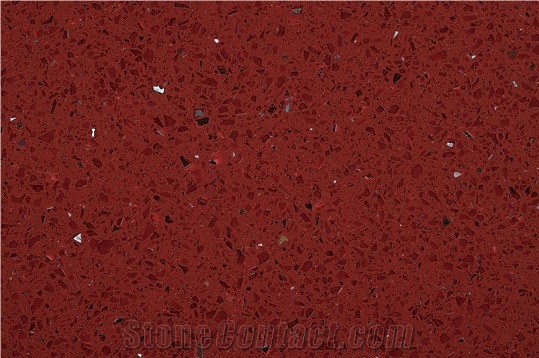 Crystal Red, Artificial Stone, Engineered Stone