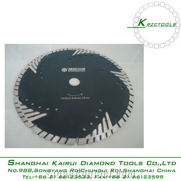 Hot Press Diamond Saw Blade with Wave Protected Te
