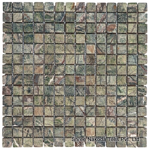 Forest Green Marble Mosaic,India Green Marble