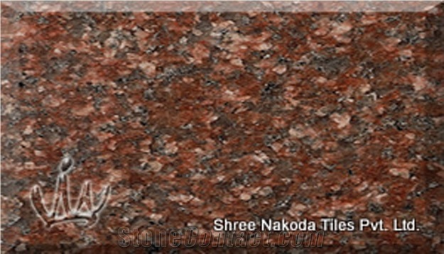 Raj Red Granite Tile, India Red Granite