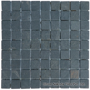 Silver Grey Slate Mosaic,India Grey Slate