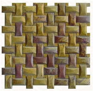 Brown Sandstone Marble Mosaic