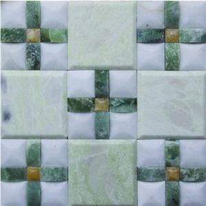 Green Jade Marble Mosaic