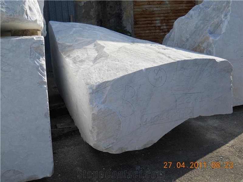 Bianco Carrara Marble Block,Italy White Marble
