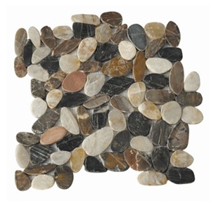Mixed Flat Pebble Tile