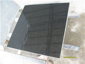 Black Galaxy Granite Tile&slab, India Black Granite