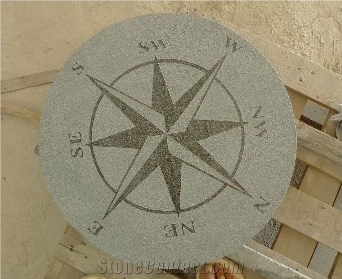 G654 Compass /Chinese Granite, China Black Granite Artifacts, Handcrafts