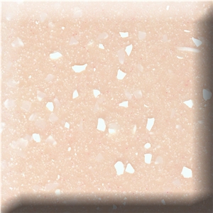 Solid Surface Pure Pink Acrylic Stone Tile