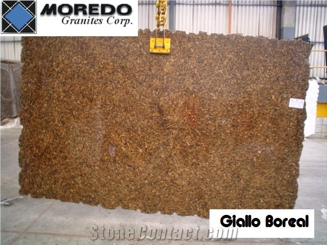 Giallo Boreal Granite Slab,Brazil Yellow Granite