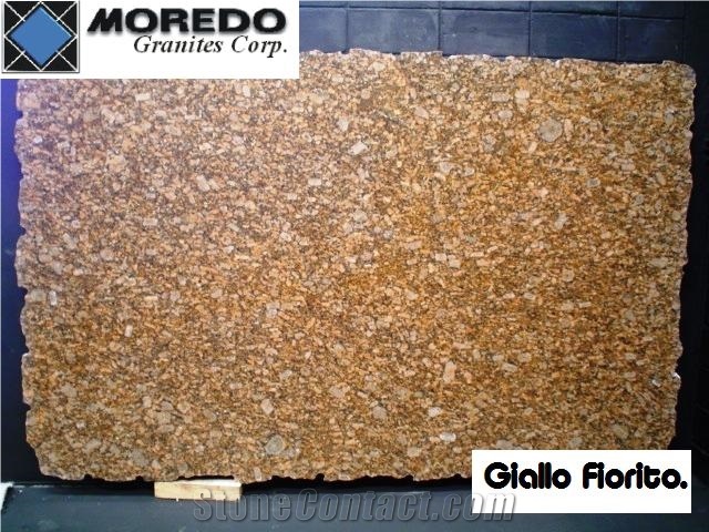 Giallo Fiorito Granite Slab,Brazil Yellow Granite