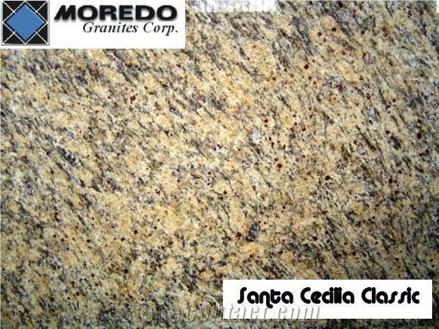 Santa Cecilia Classic Granite Tile,Brazil Yellow Granite