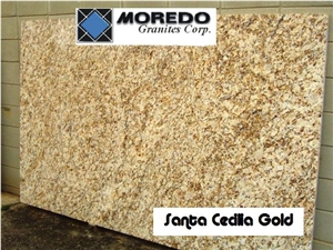Santa Cecilia Gold Granite Slab,Brazil Yellow Granie