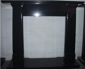 Black Granite Fireplace