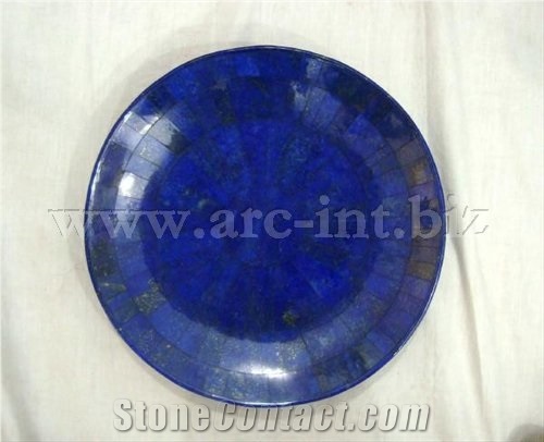 Lapis Lazuli Plates, Blue Marble