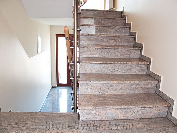 Tiger Skin India Granite Stairs and Steps