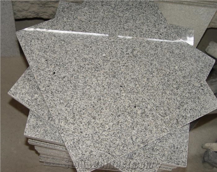 Light Grey Granite Tile - 60x60x1.2cm -$12.4/m2