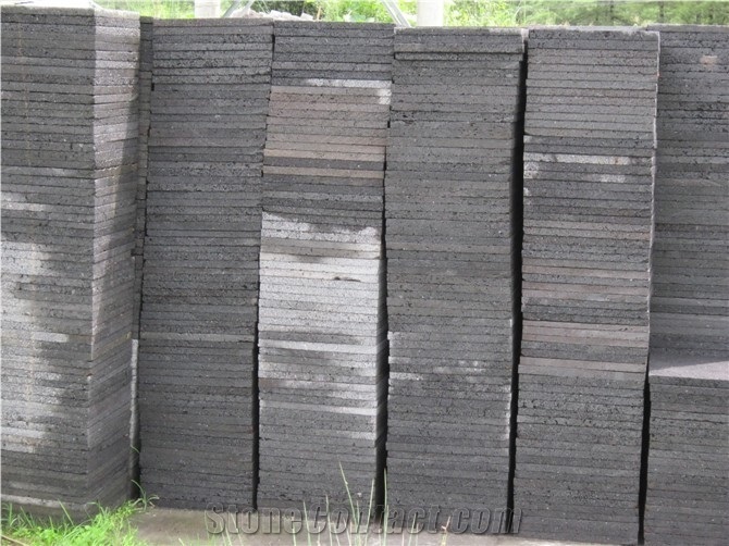 Basalt 1, China Grey Basalt Slabs & Tiles