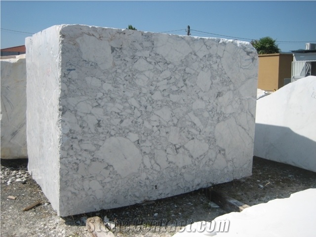 Arabescato Marble Block, Italy White Marble