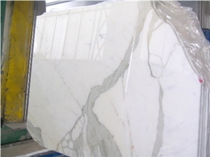Calacata Carrara Marble Block, Italy White Marble